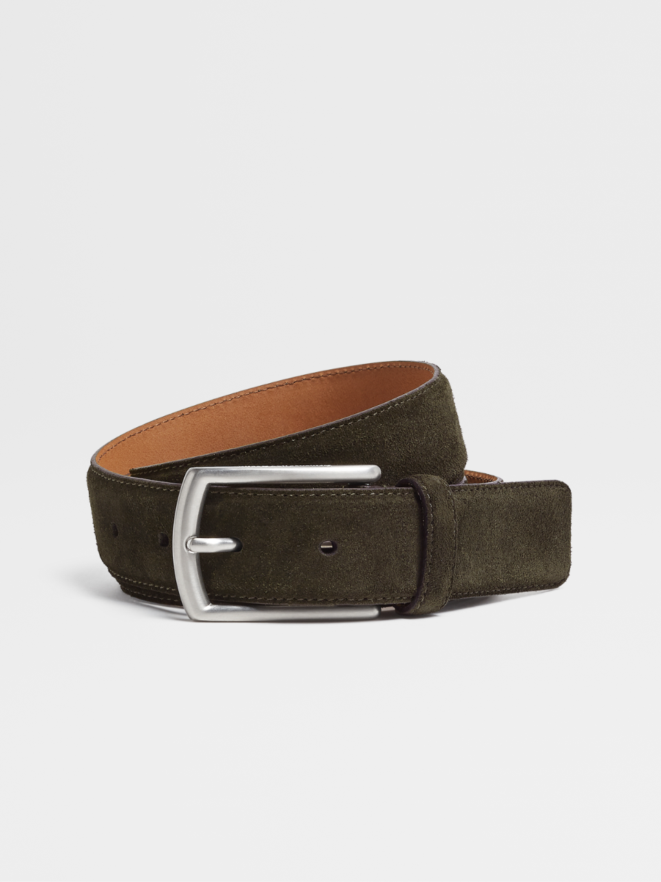 Military Green Suede Belt